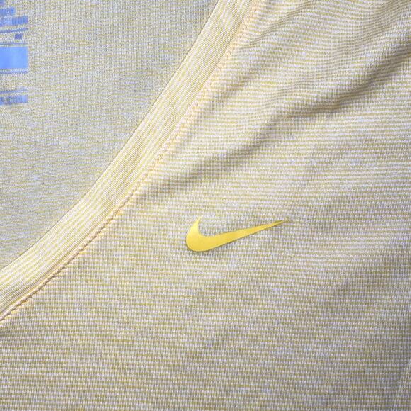 Nike Yellow V-Neck Women's Activewear Top - Size M - Picture 5 of 5